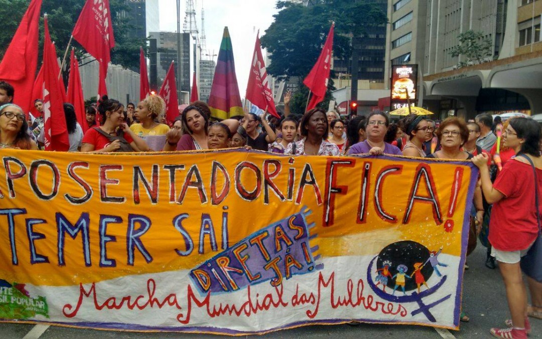 24/4: Mulheres de todo o Brasil estarão nas ruas denunciando a Reforma da Previdência