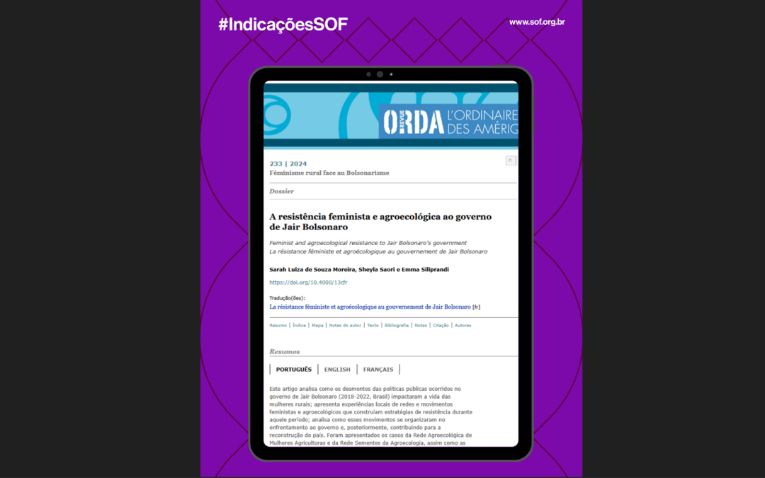 A resistência feminista e agroecológica ao governo de Jair Bolsonaro